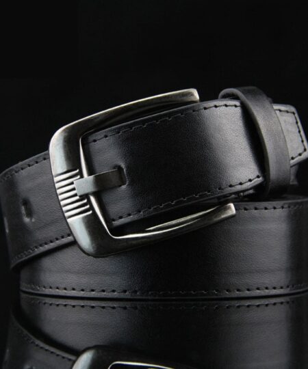 Fashion Man  Trending Street Style Pin Buckle Belt   Casual Leather Belts for Men