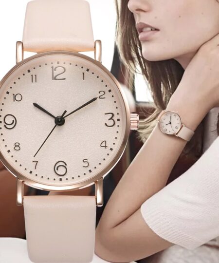 Top Style Fashion Women's Luxury Leather Band  Quartz Wrist Watch
