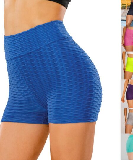 CHRLEISURE – legging court moulant en maille pour femme, vêtement de sport, de Fitness, Push-Up, livraison directe, 2022