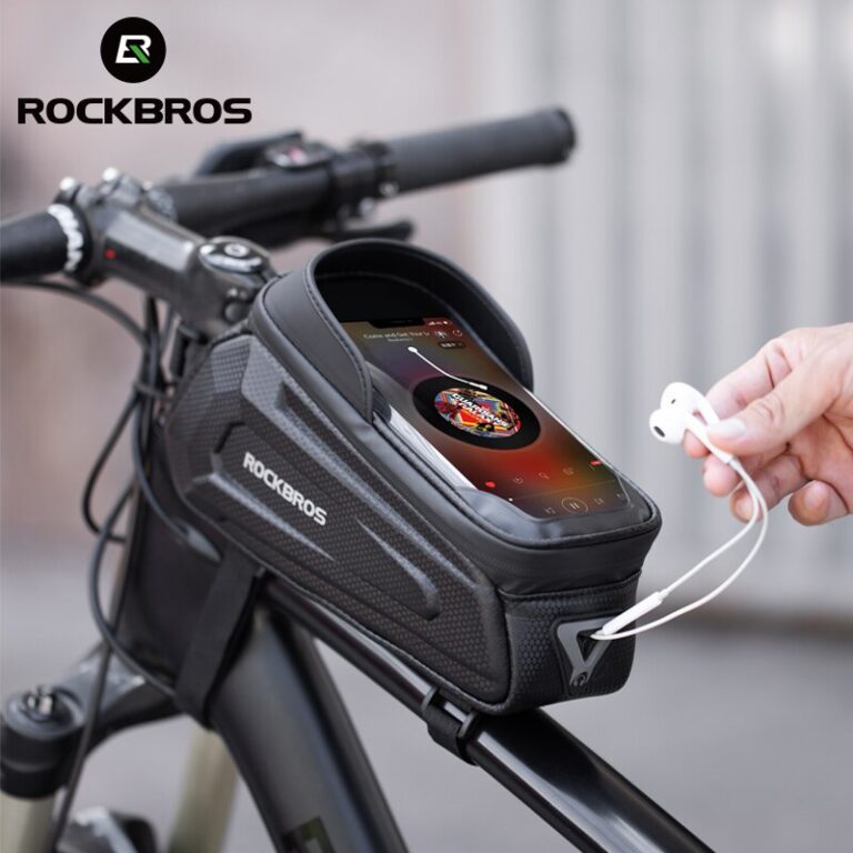 ROCKBROS sac de vélo étanche écran tactile sac de cyclisme haut avant Tube cadre vtt sac de vélo de route 6.5 coque de téléphone accessoires de vélo