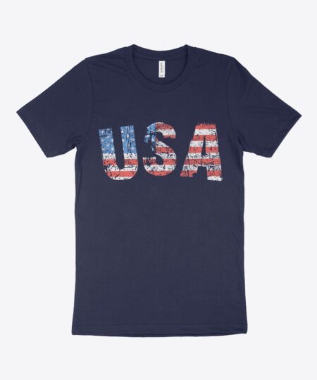 American Flag Men's Tee Shirt Made in USA