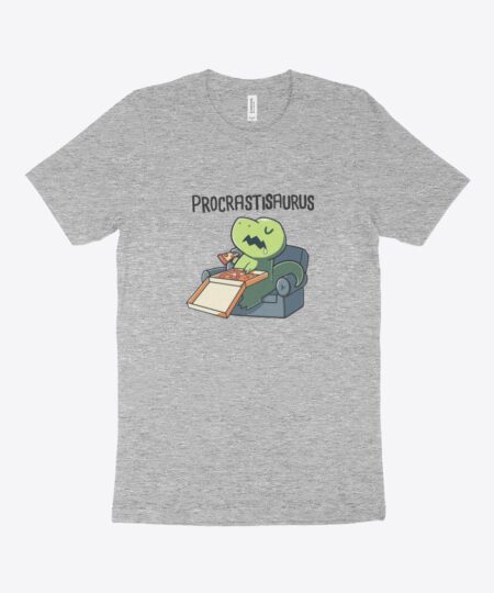 Dinosaur Eating Pizza T-Shirt Made in USA